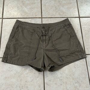 DKNY Olive Green Drawstring Shorts